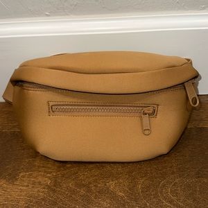 Dagne Dover Ace Neoprene Fanny Pack in Camel